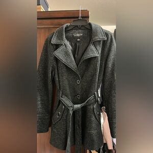 Liz Claiborne Charcoal Trench Coat